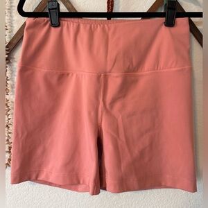Yogalicious Lux Pink Biker Shorts